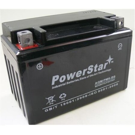 Powerstar PowerStar PS9-BS Replacement Motorsport 120CCA Sealed Battery PS9-BS